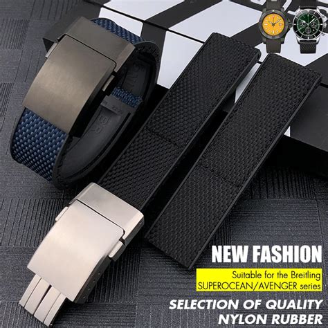 deployment strap breitling|breitling copy watch strap.